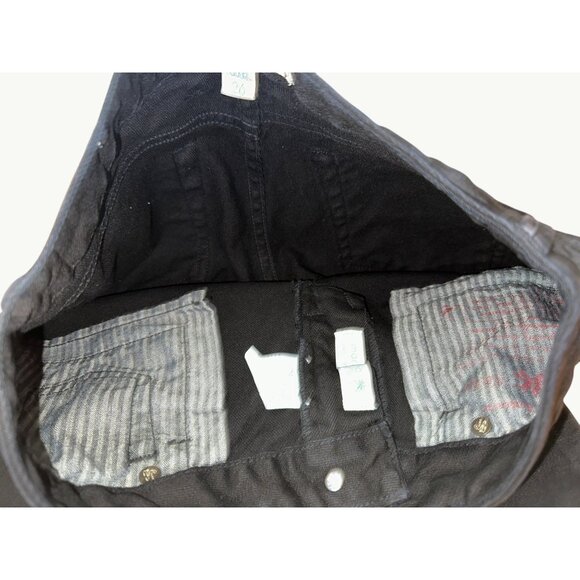 Agave Nectar Premium Denim Classic Straight Blackout Supima Flex Jet Black Jeans - Picture 13 of 13